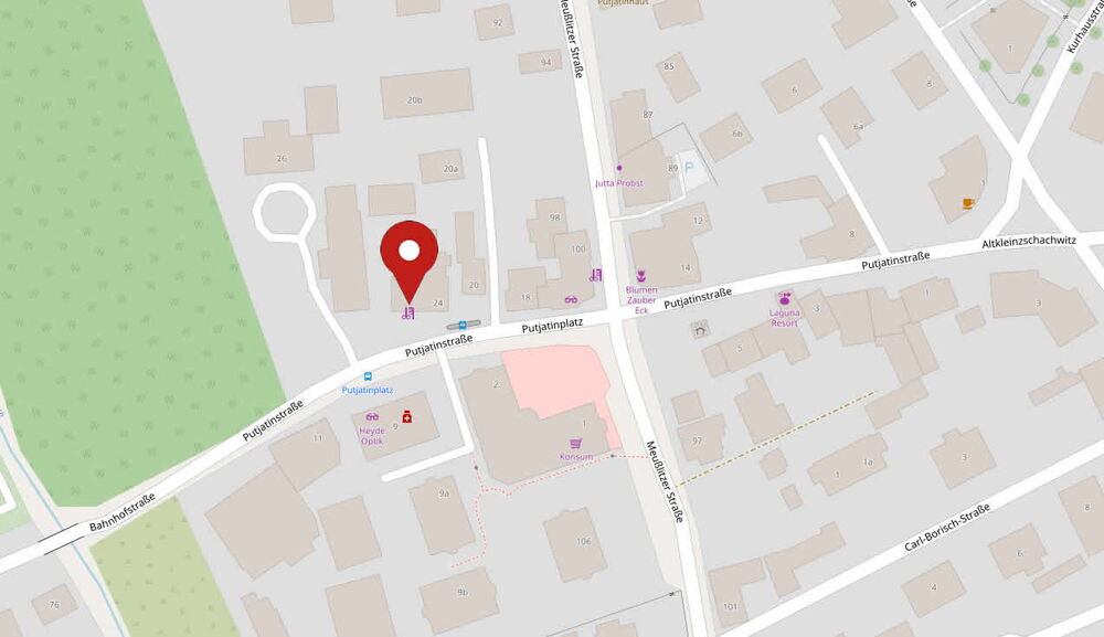 Friseur Putjatinstraße 24, Dresden-Kleinzschachwitz - Quelle: Openstreetmap.org